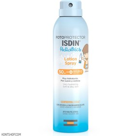اسپری لوسیون ضد آفتاب بی رنگ کودکان SPF 50 ایزدین